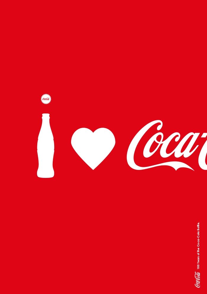 celebrating 100 years of the coca-cola bottle, poster design by Steven Soong